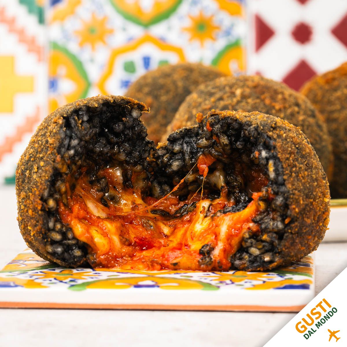 Scharfe Arancini mit ’Nduja & Mozzarella - tiefgekühlt, auch für Heißluftfritteuse, 4 × 200 g