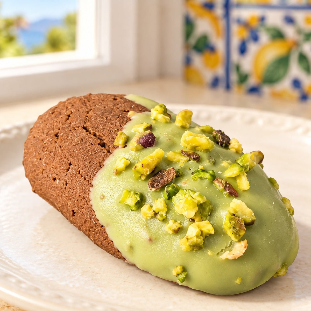 Biscottini al cioccolato e pistacchio Ciokopistacchio 250 g - SicilyAddict
