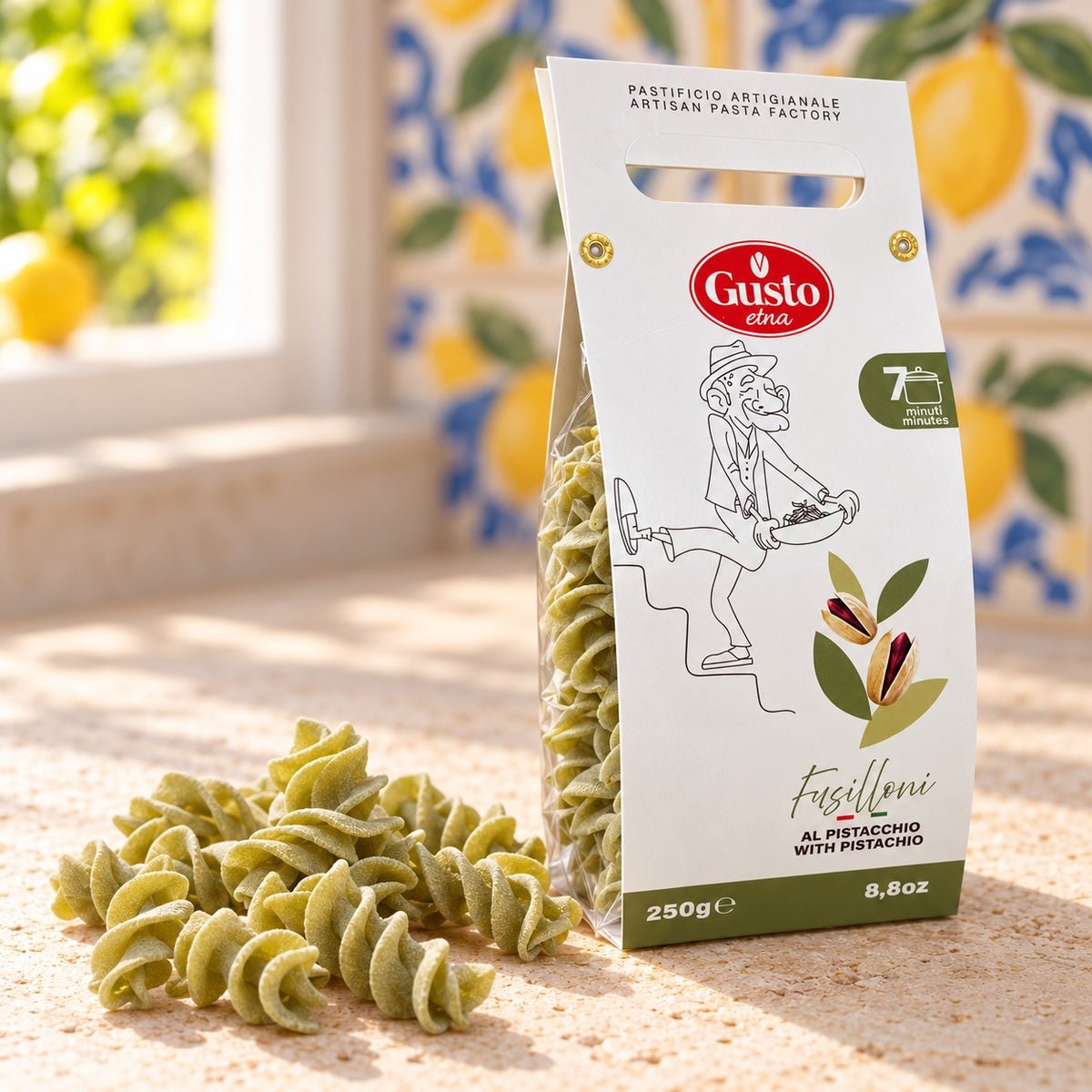 Fusilli al pistacchio 250 g - SicilyAddict
