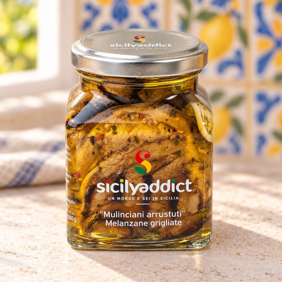 Melanzane grigliate sott'olio 280g - SicilyAddict
