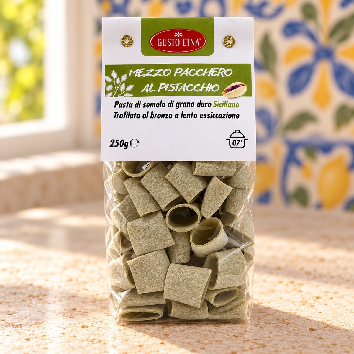 Mezzo pacchero al pistacchio 250 g - SicilyAddict