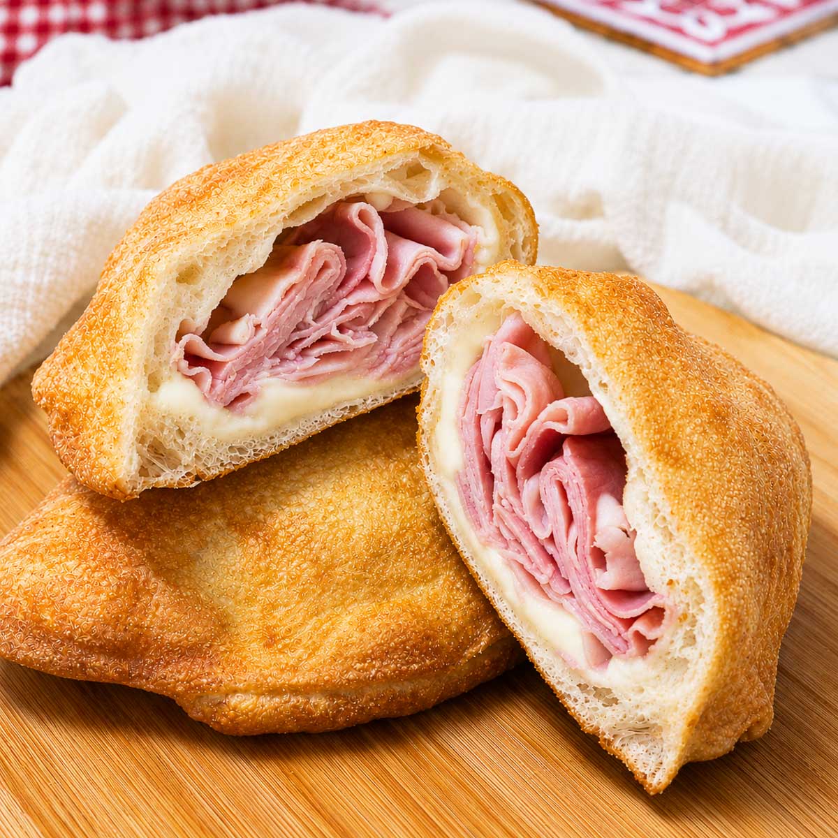Pidone mit Schinken und Mozzarella 180 g – 4 Stück