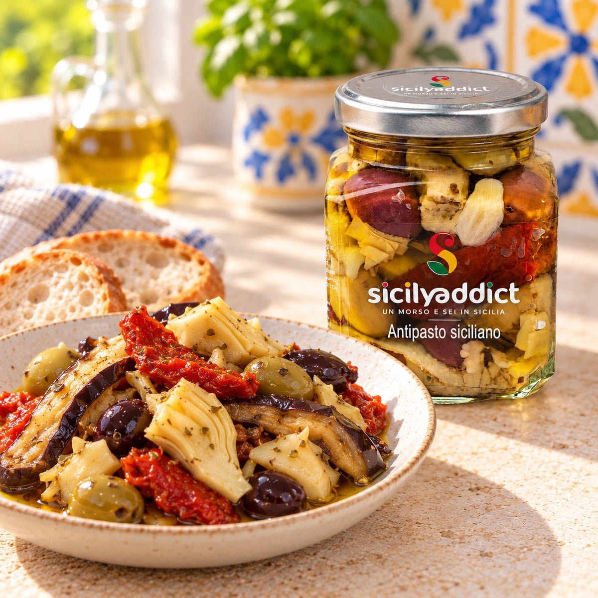 Antipasto di melanzane alla siciliana 280 g - SicilyAddict