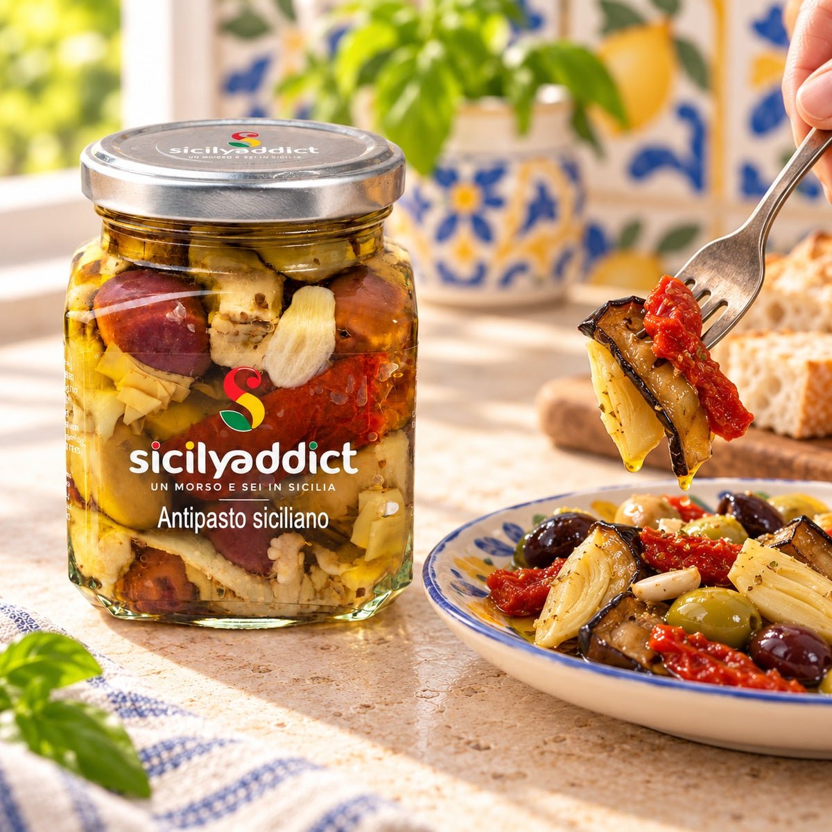 Antipasto di melanzane alla siciliana 280 g - SicilyAddict