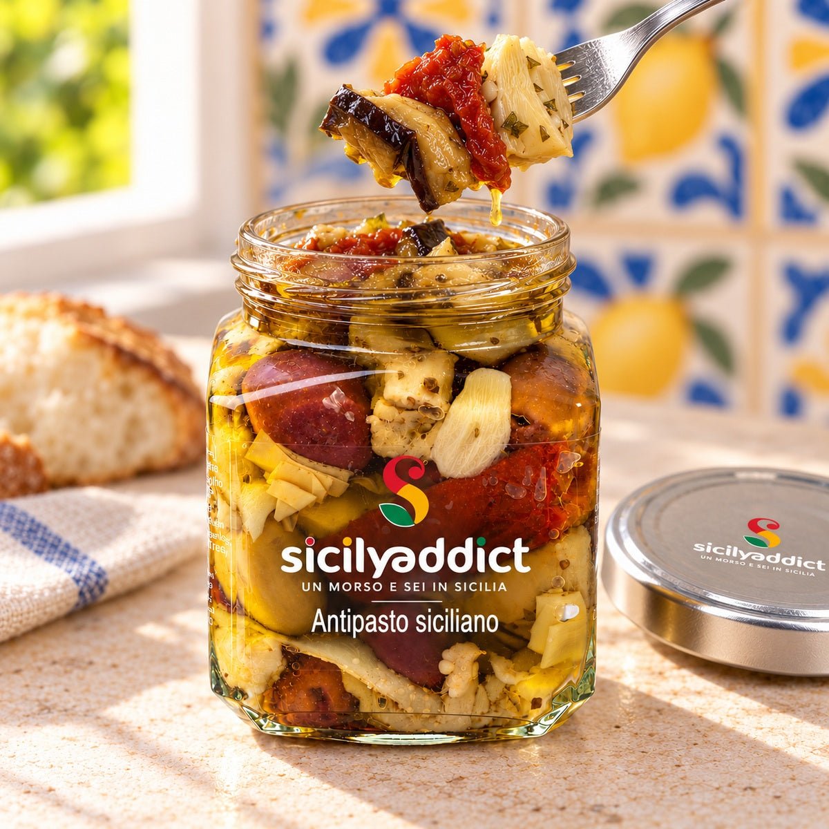 Antipasto di melanzane alla siciliana 280 g - SicilyAddict
