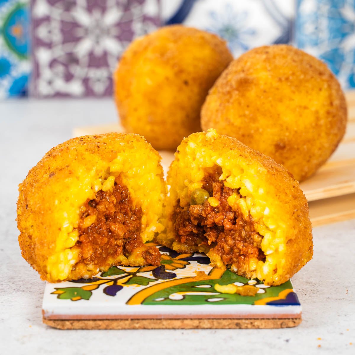 Palermitanische Arancine mit Fleischragù