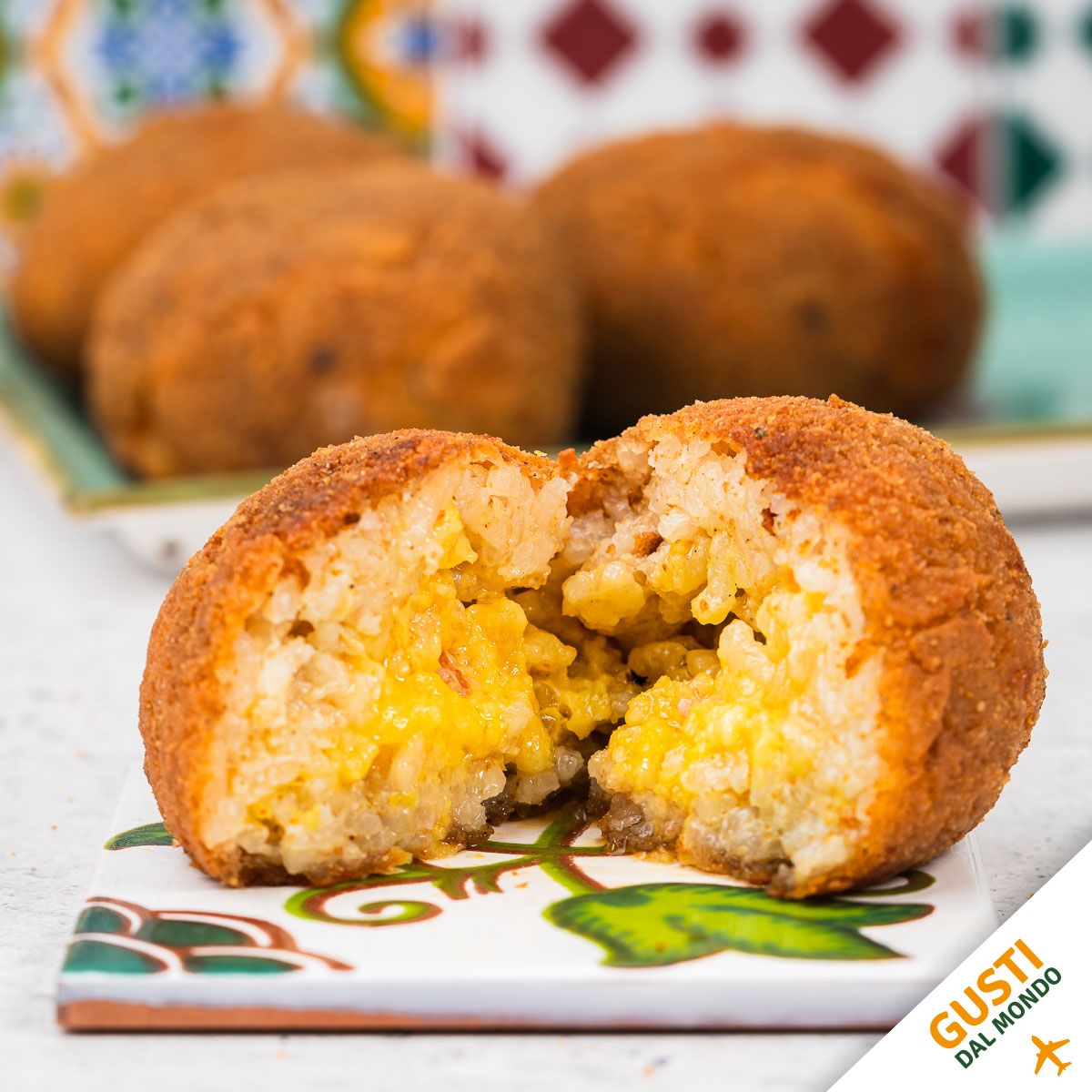 Arancini mit Carbonara-Füllung