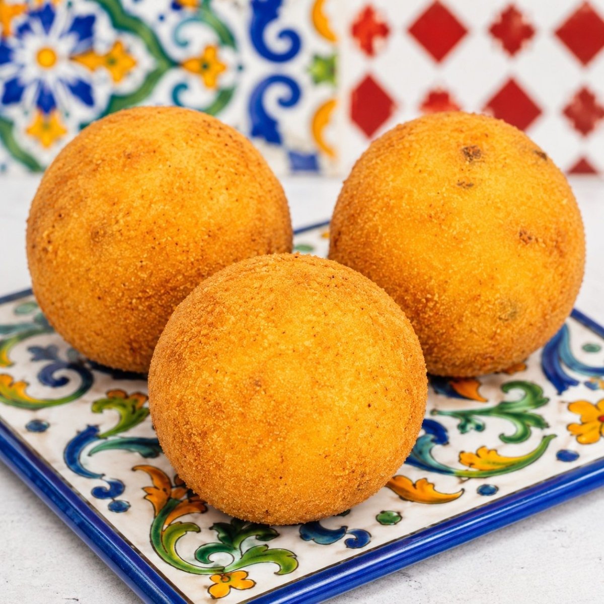 Arancini mit Kürbis, Provola & Speck