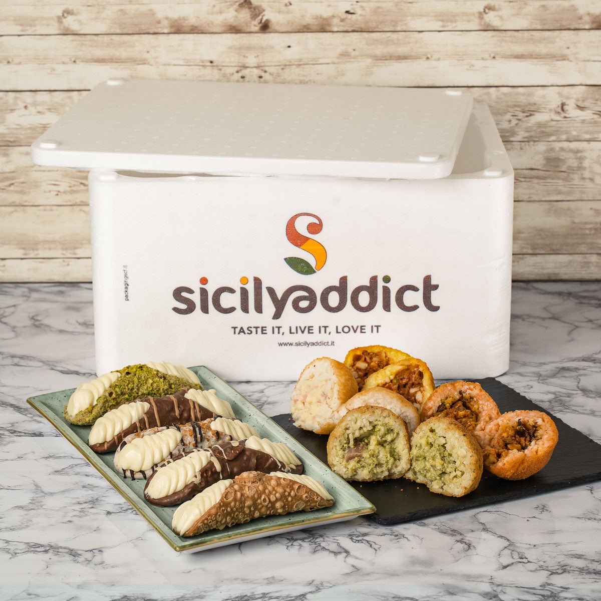 Sizilien-Probierbox – Cannoli & Arancini