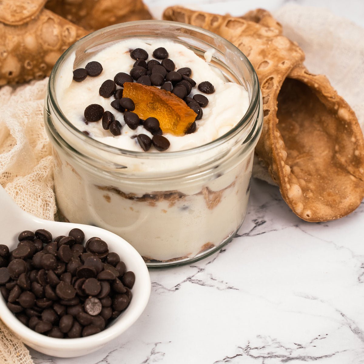 Sizilianisches Cannolo-Dessert im Glas, 120g