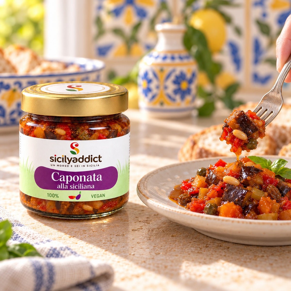 Caponata alla siciliana 190g - SicilyAddict