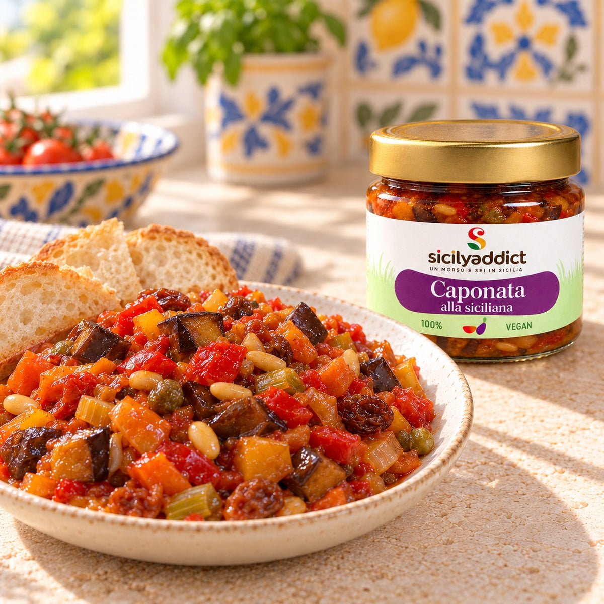 Caponata alla siciliana 190g - SicilyAddict