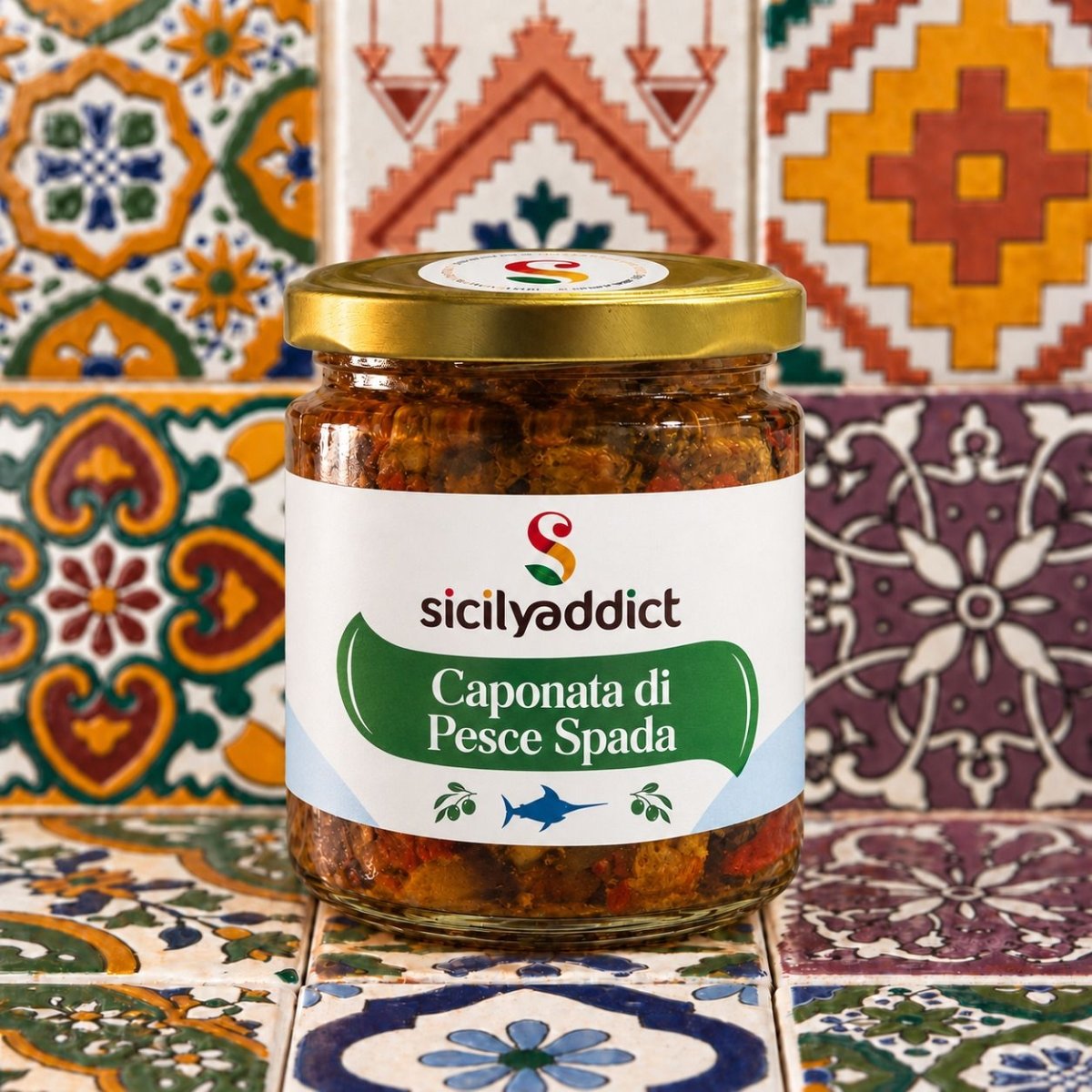Caponata di Pesce Spada 200g - SicilyAddict