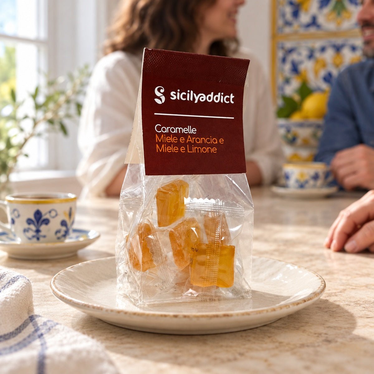 Caramelle artigianali al miele e arancia e limone 40g - SicilyAddict