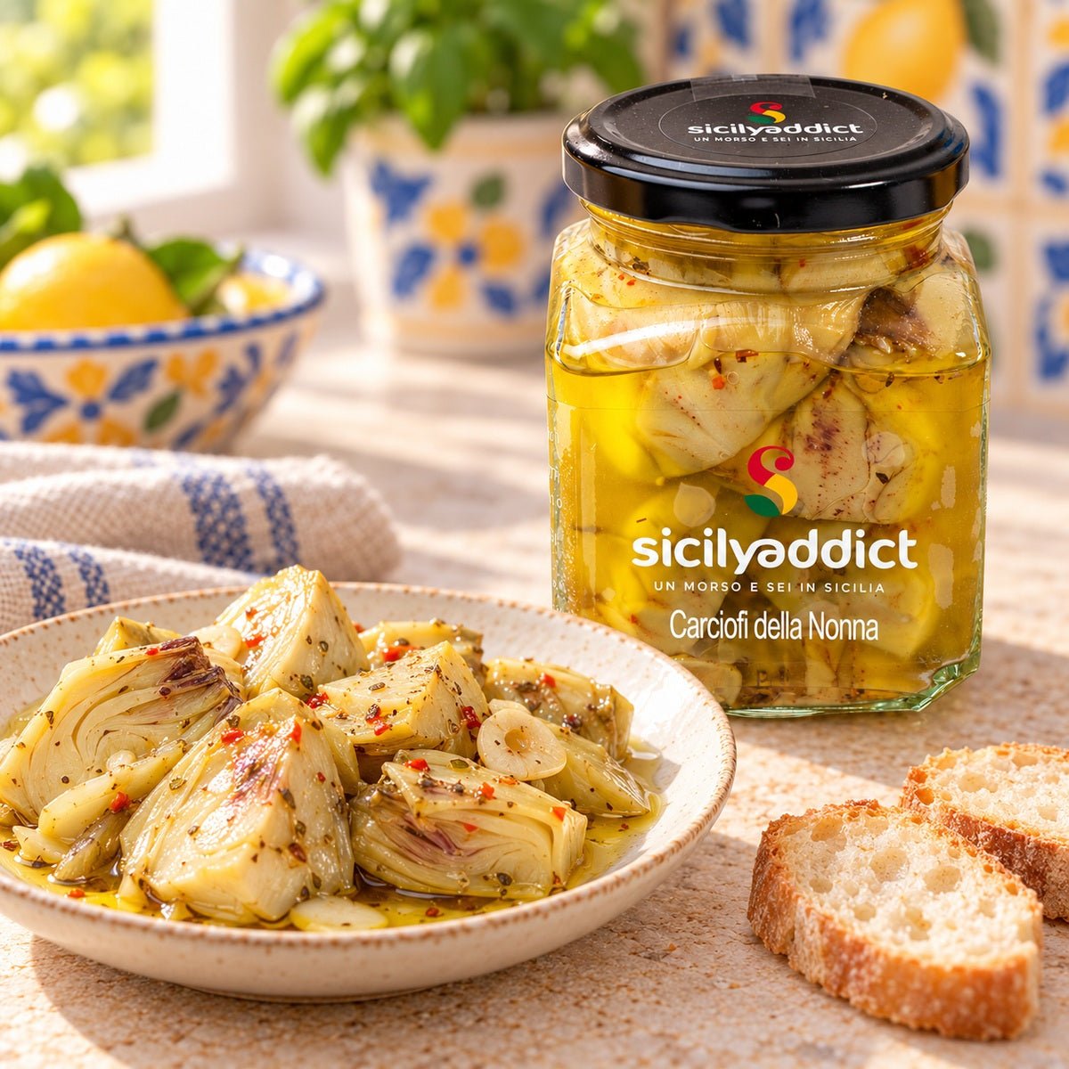 Carciofi sott'olio 280g - SicilyAddict