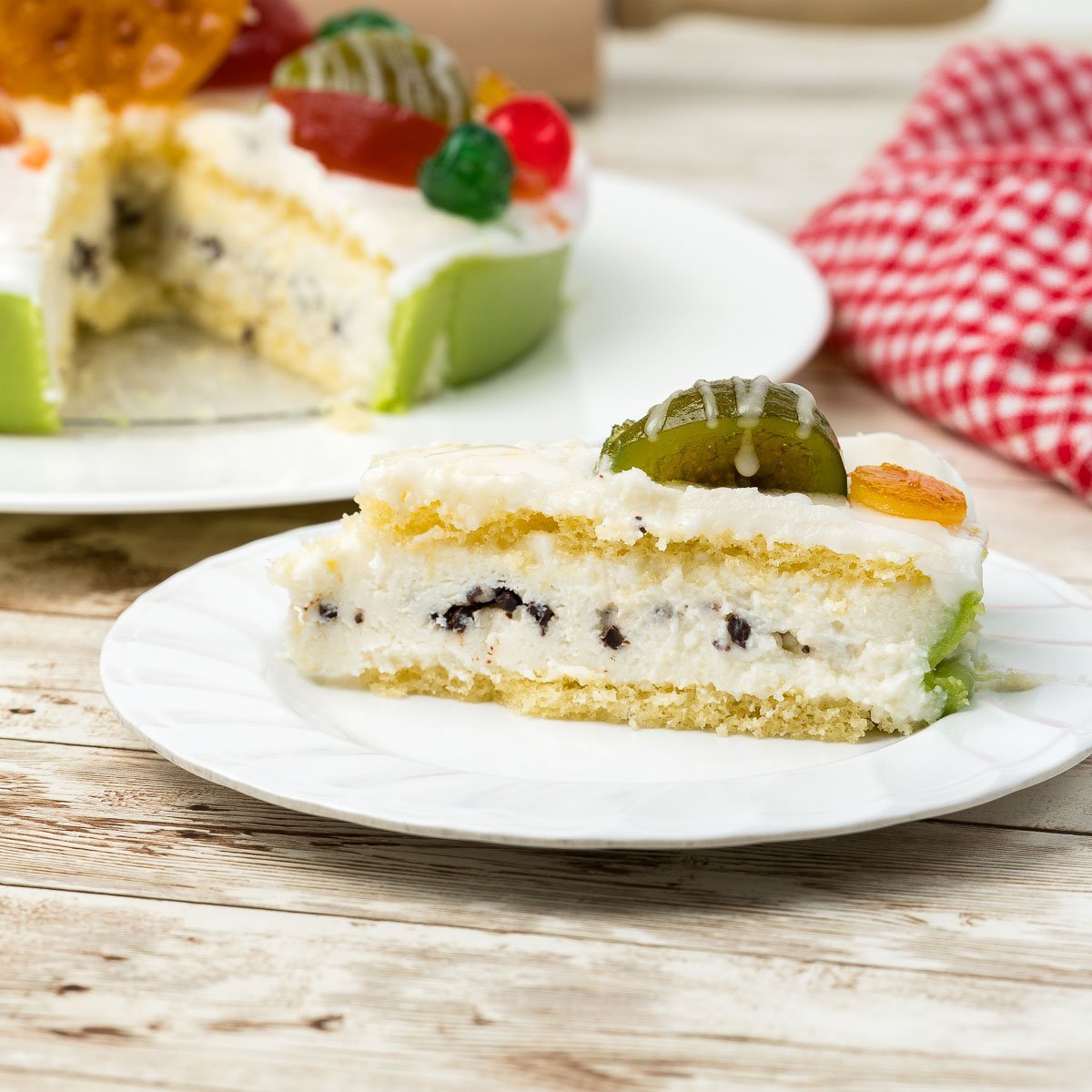 Sizilianische Cassata mit Ricotta & kandierten Früchten, 1 kg