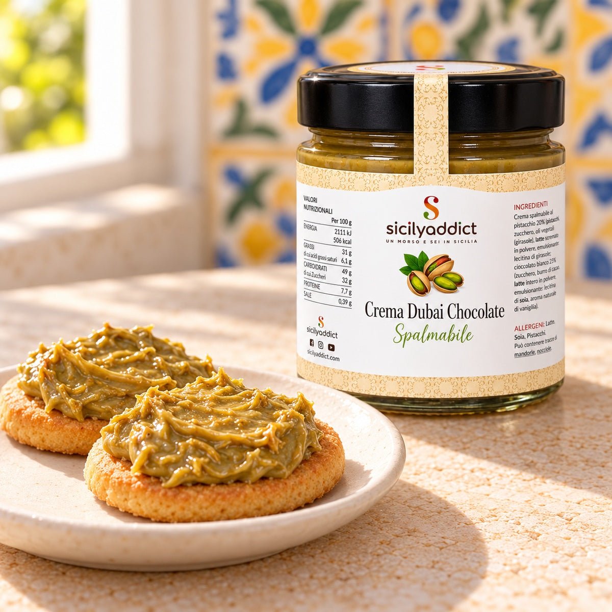 Crema Dubai Pistacchio e Kataifi - SicilyAddict