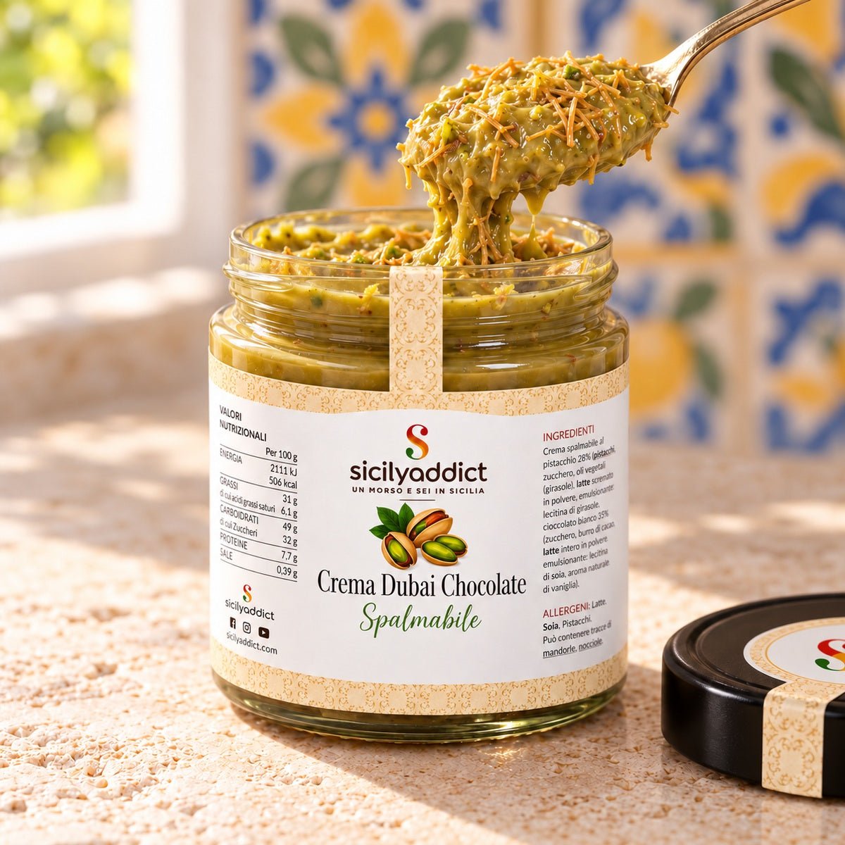 Crema Dubai Pistacchio e Kataifi - SicilyAddict