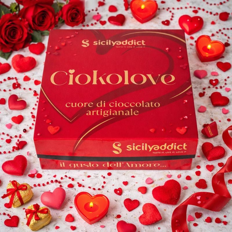 Cuore di cioccolato Ciokobueno 350g + 150g sac a poche - SicilyAddict