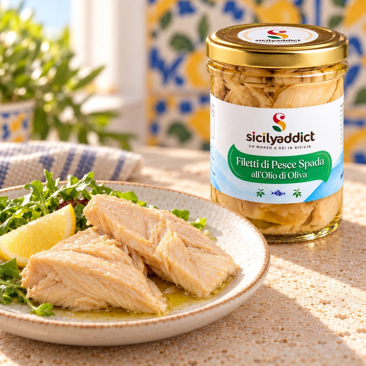 Filetti di Pescespada all'olio di oliva 200g - SicilyAddict