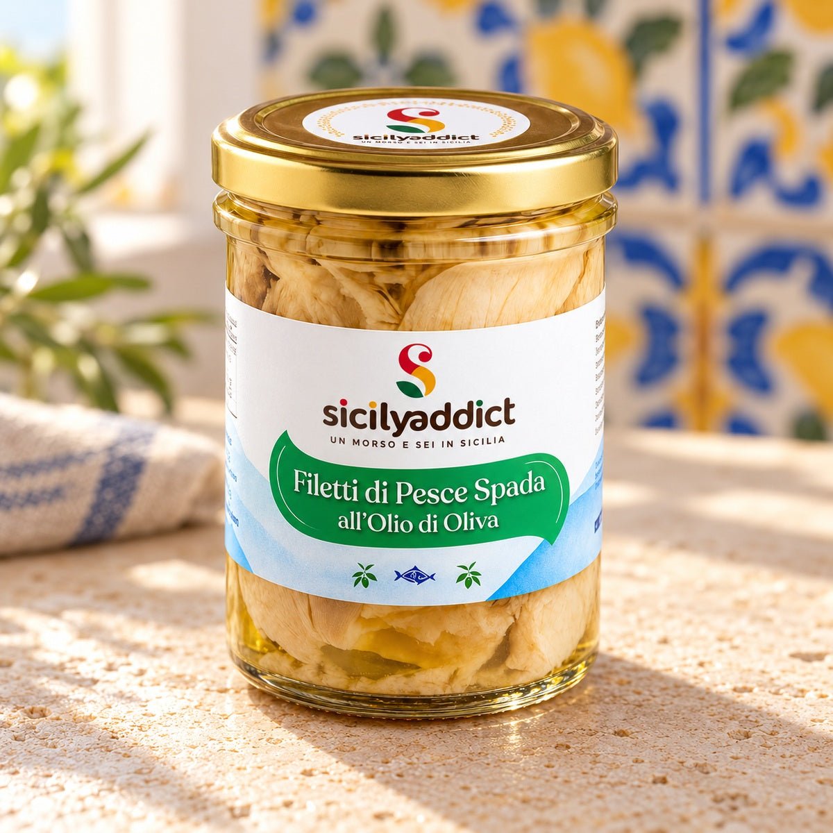 Filetti di Pescespada all'olio di oliva 200g - SicilyAddict