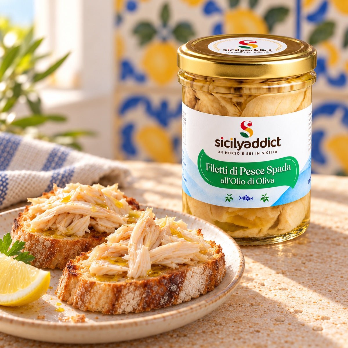 Filetti di Pescespada all'olio di oliva 200g - SicilyAddict