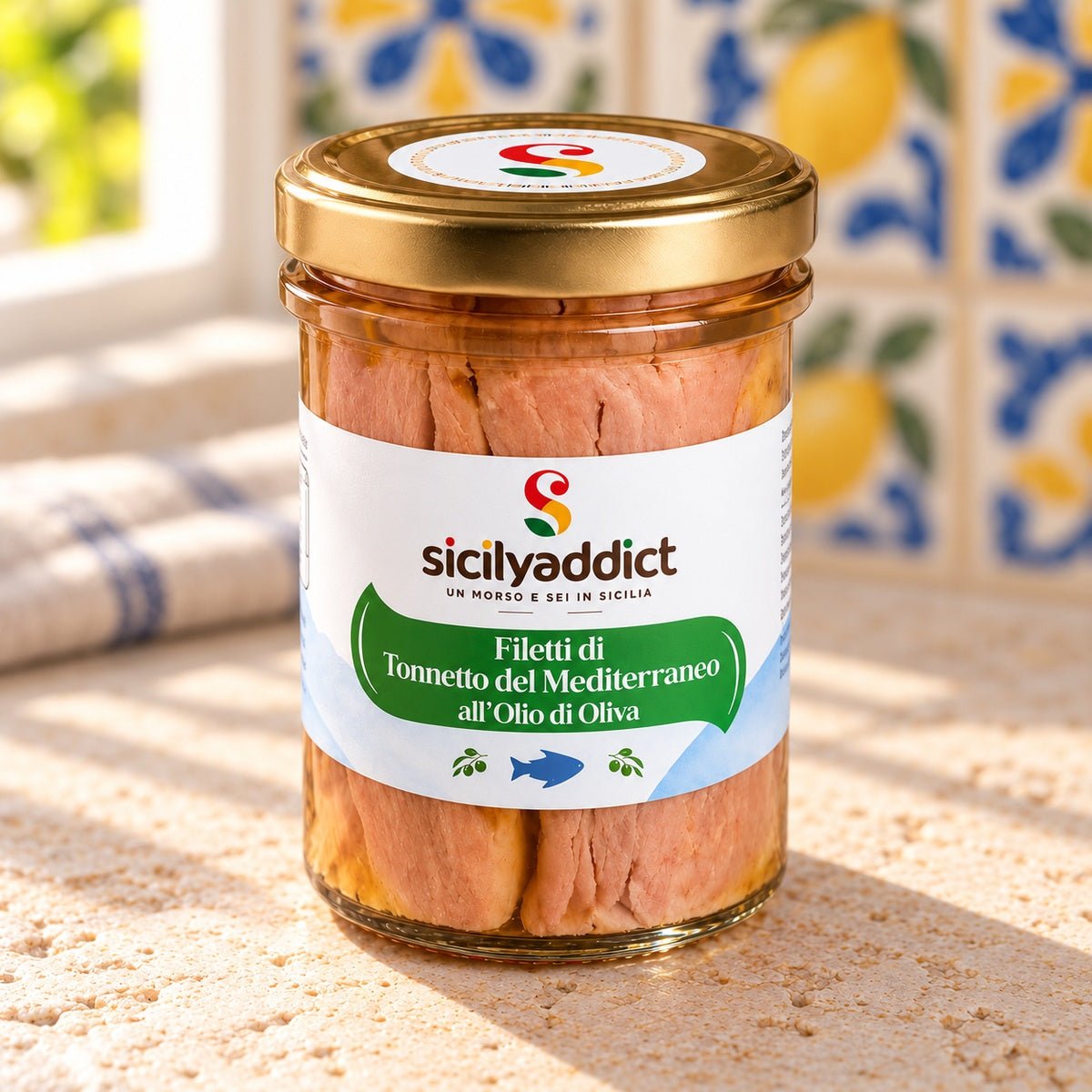 Filetti di Tonnetto del Mediterraneo in olio di oliva 200g - SicilyAddict