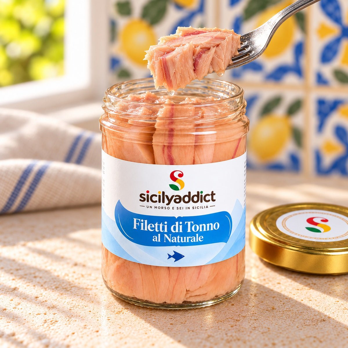Filetti di Tonno al naturale 200g - SicilyAddict