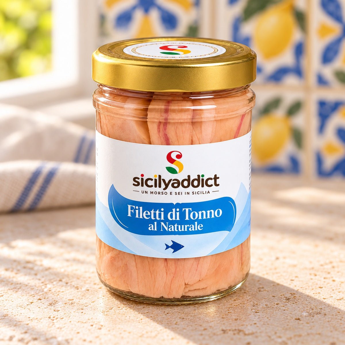Filetti di Tonno al naturale 200g - SicilyAddict