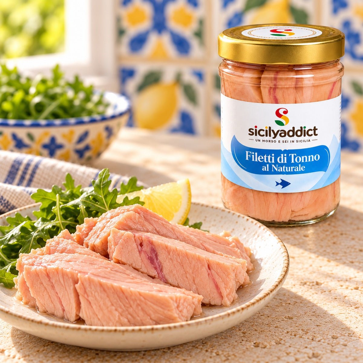 Filetti di Tonno al naturale 200g - SicilyAddict