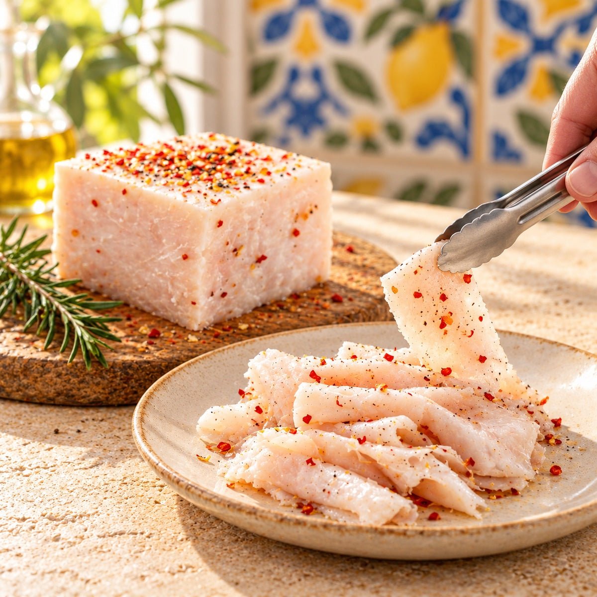 Lardo di suino nero dei Nebrodi con PEPERONCINO - SicilyAddict