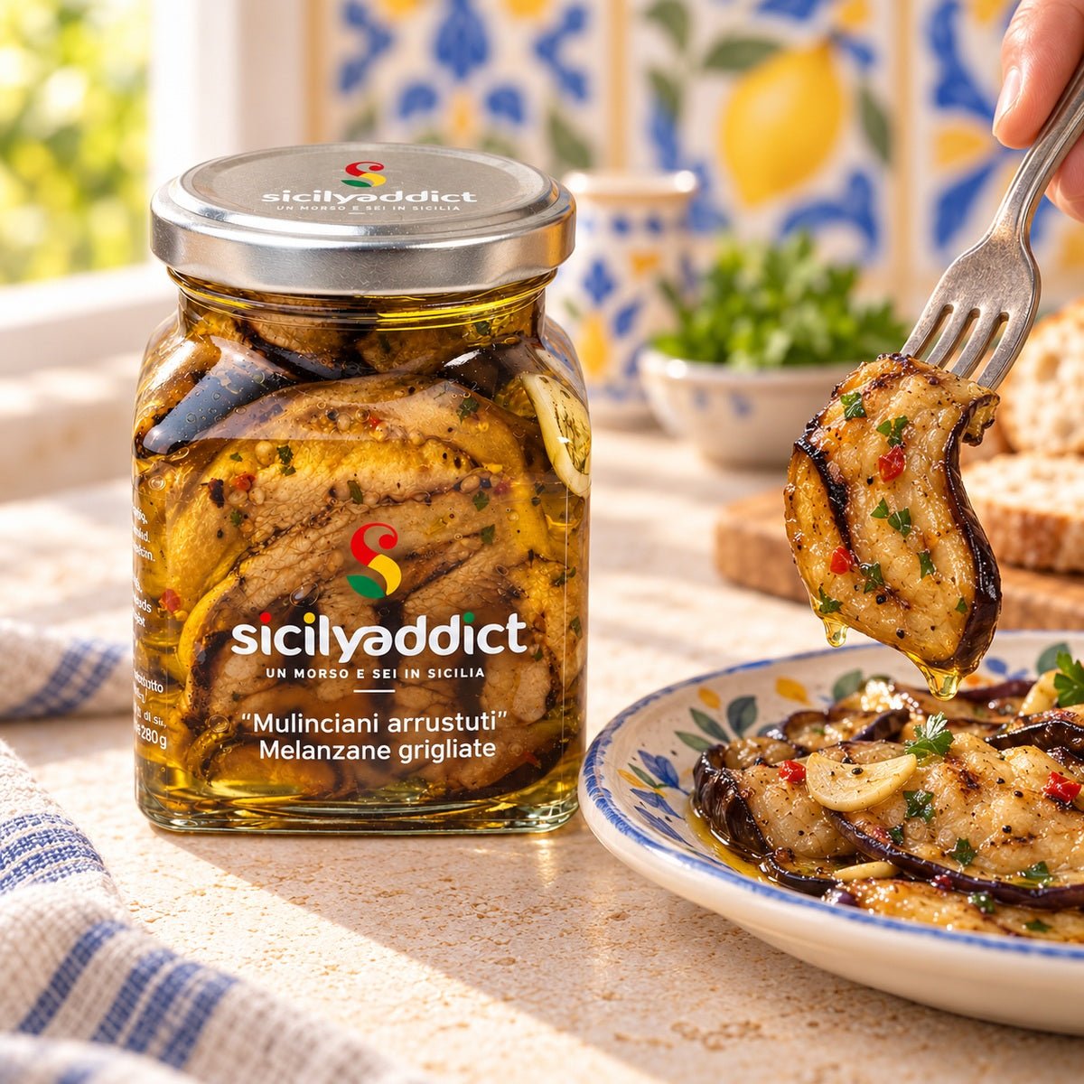 Melanzane grigliate sott'olio 280g - SicilyAddict
