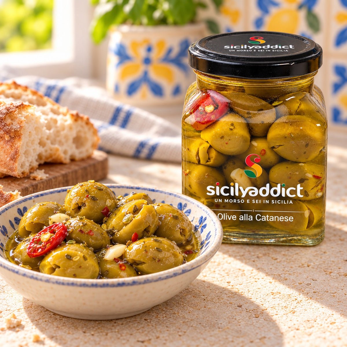 Olive alla catanese 280g - SicilyAddict