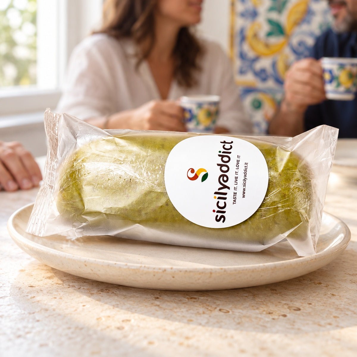 Panetto di pasta pura di pistacchio siciliano 250g - SicilyAddict