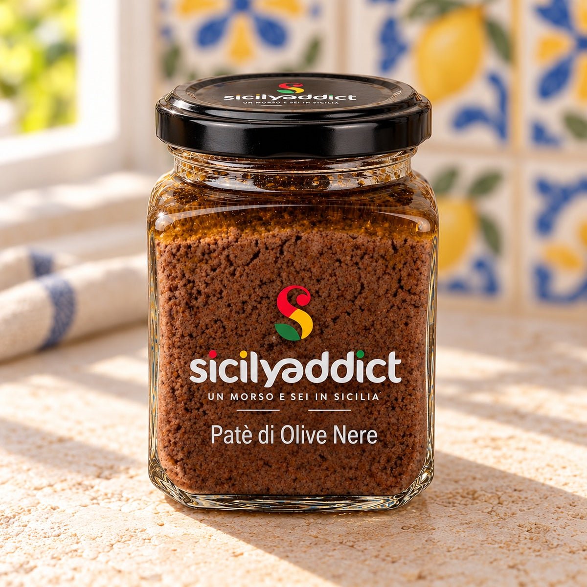 Patè di olive nere 180 g - SicilyAddict