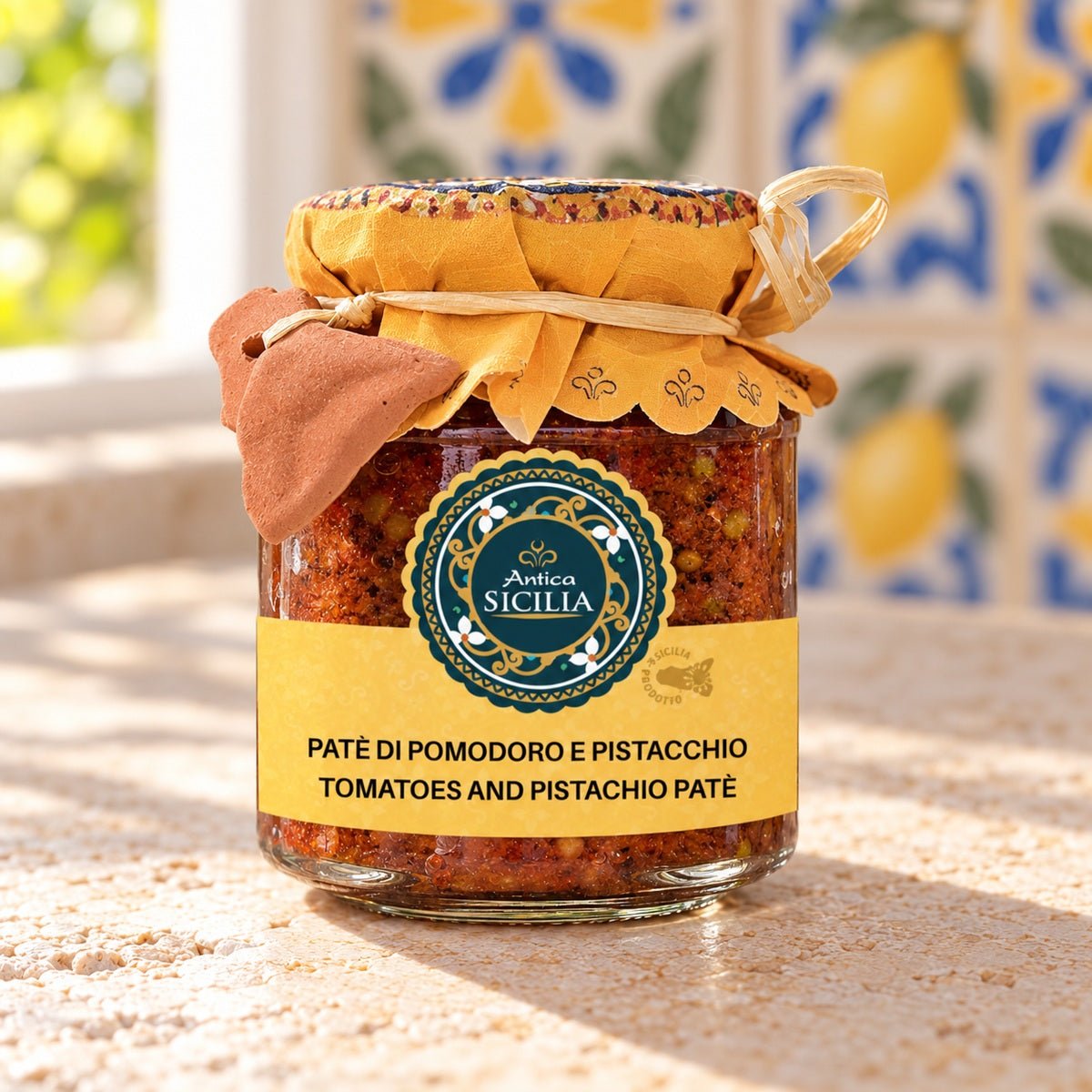 Patè di pomodori e pistacchi 180 g - SicilyAddict