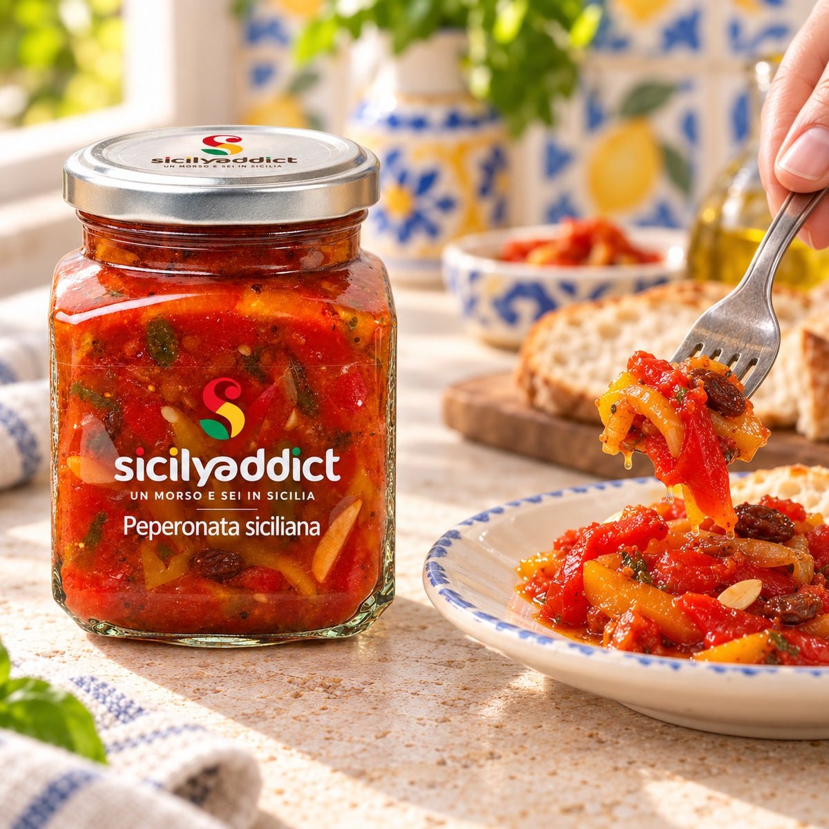 Peperonata siciliana 280 g - SicilyAddict