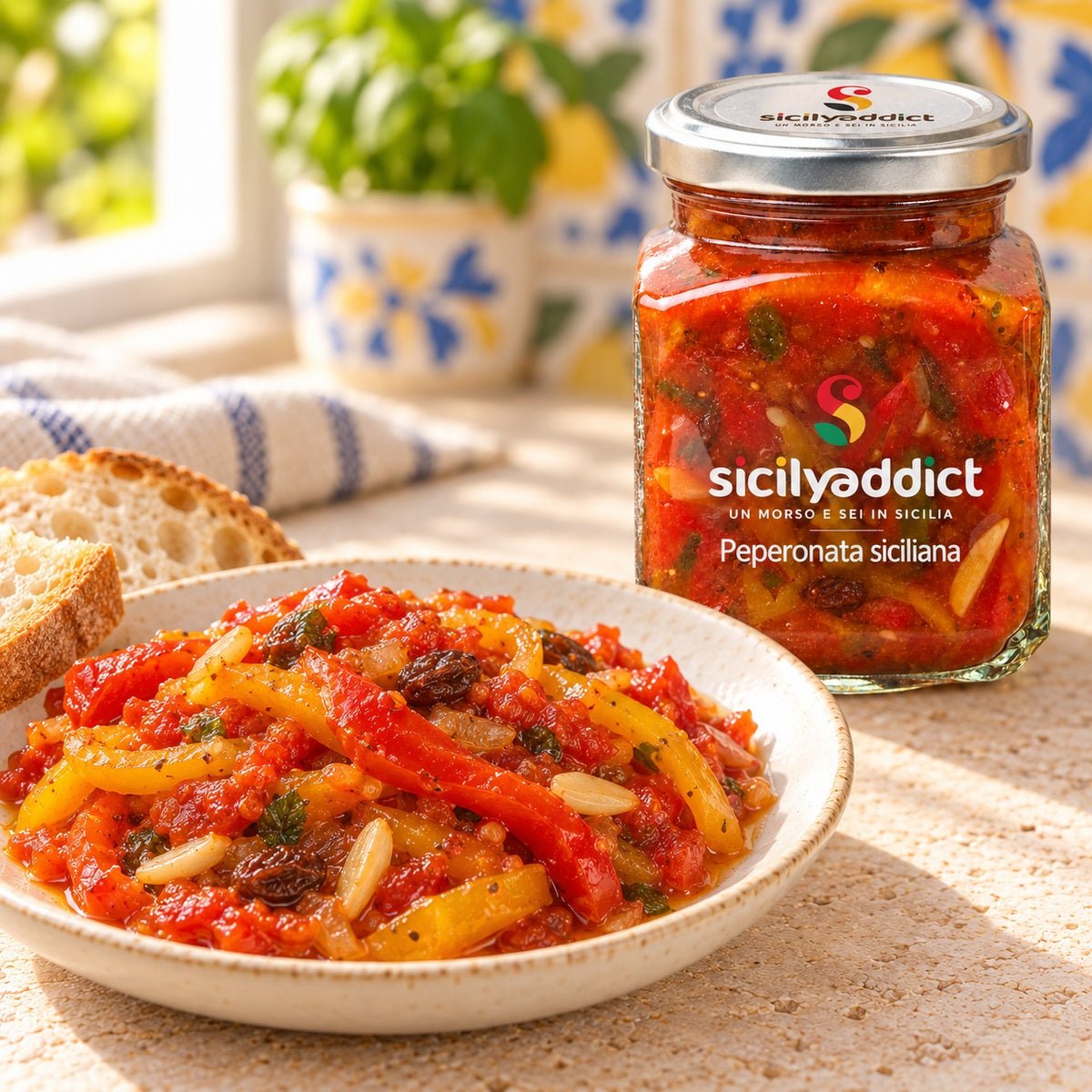 Peperonata siciliana 280 g - SicilyAddict