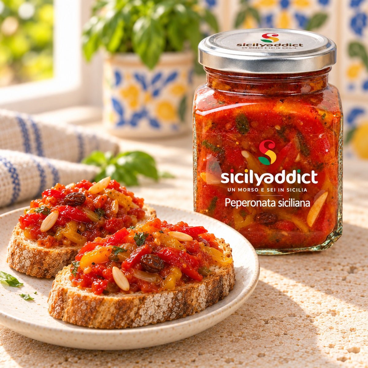 Peperonata siciliana 280 g - SicilyAddict