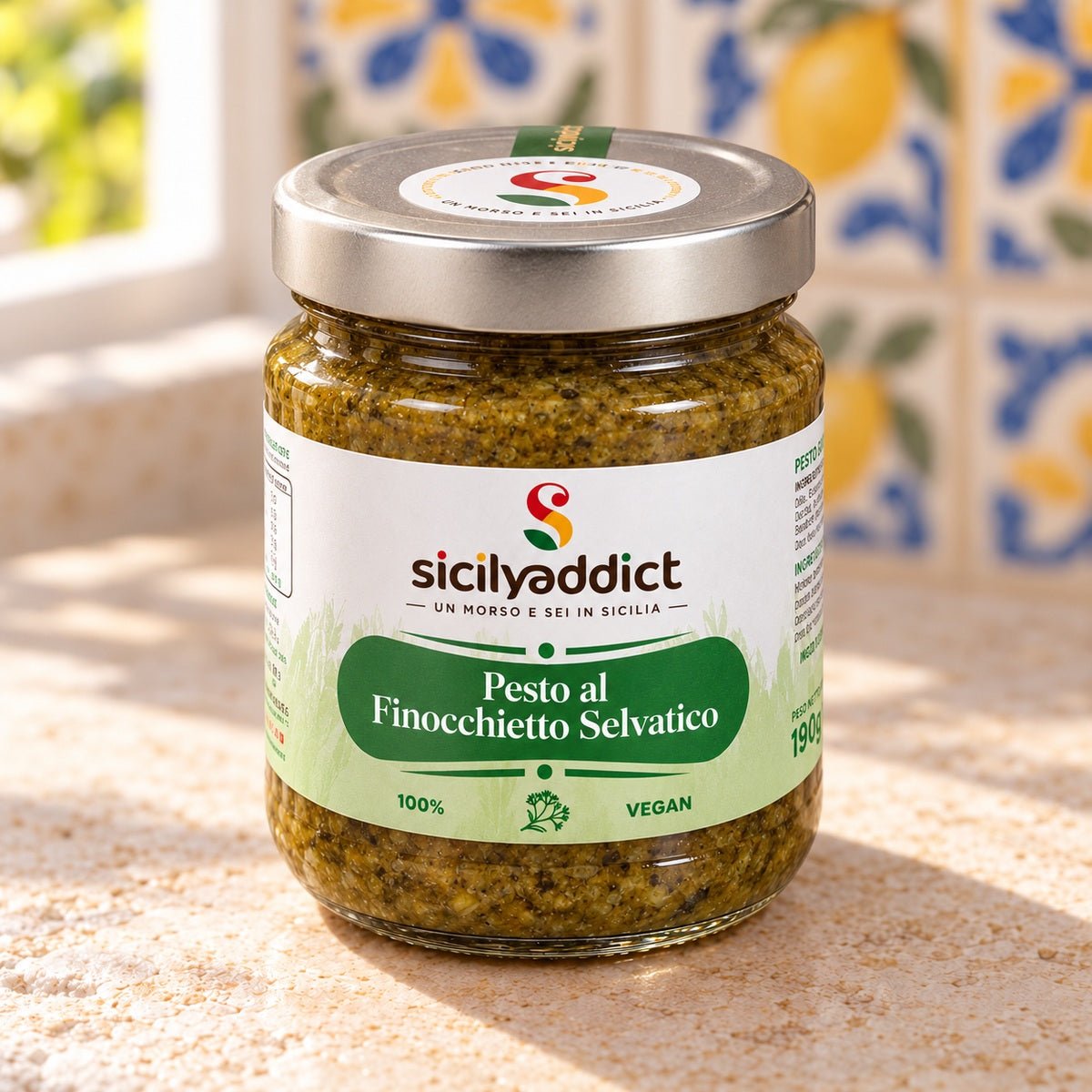 Pesto di finocchietto selvatico 190g - SicilyAddict