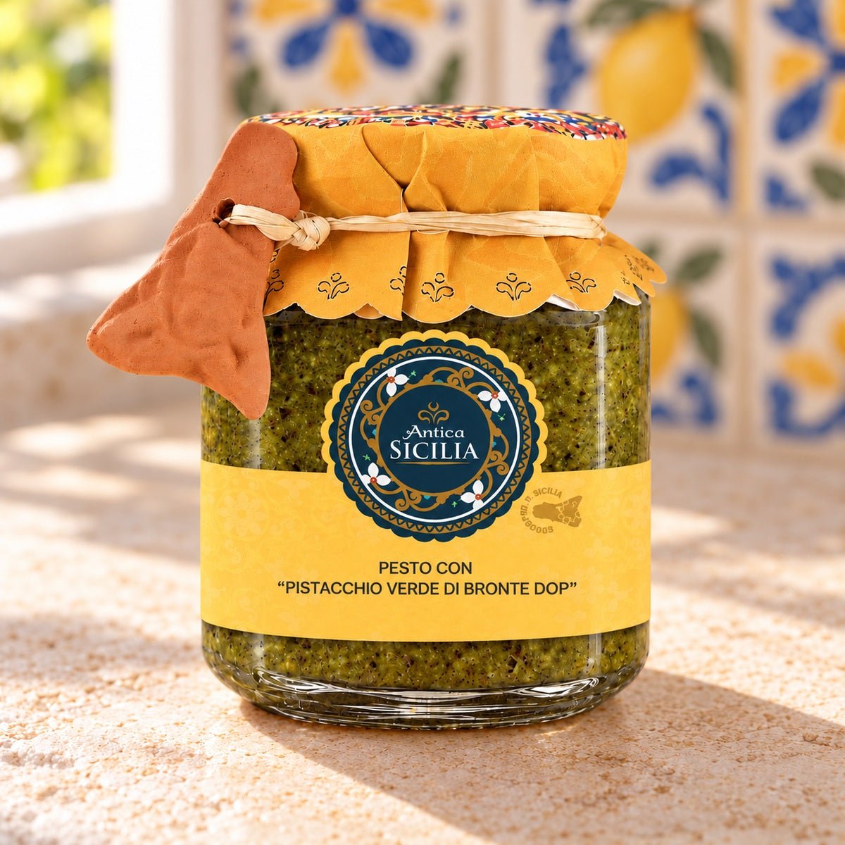 Pesto di pistacchi di Bronte 180g - SicilyAddict