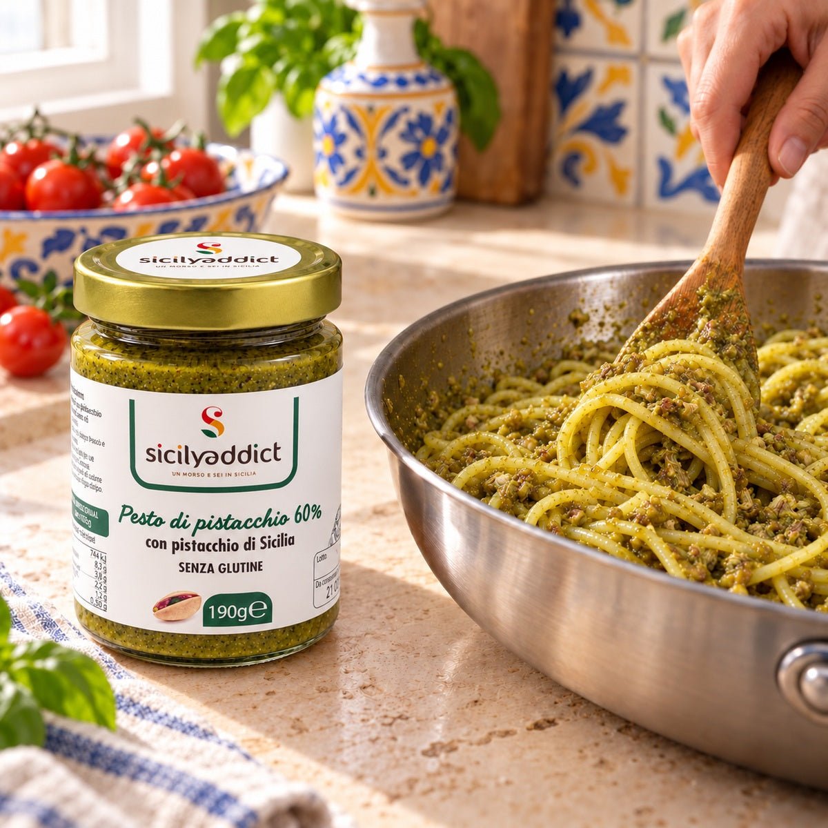 Pesto di pistacchio 60% - SicilyAddict