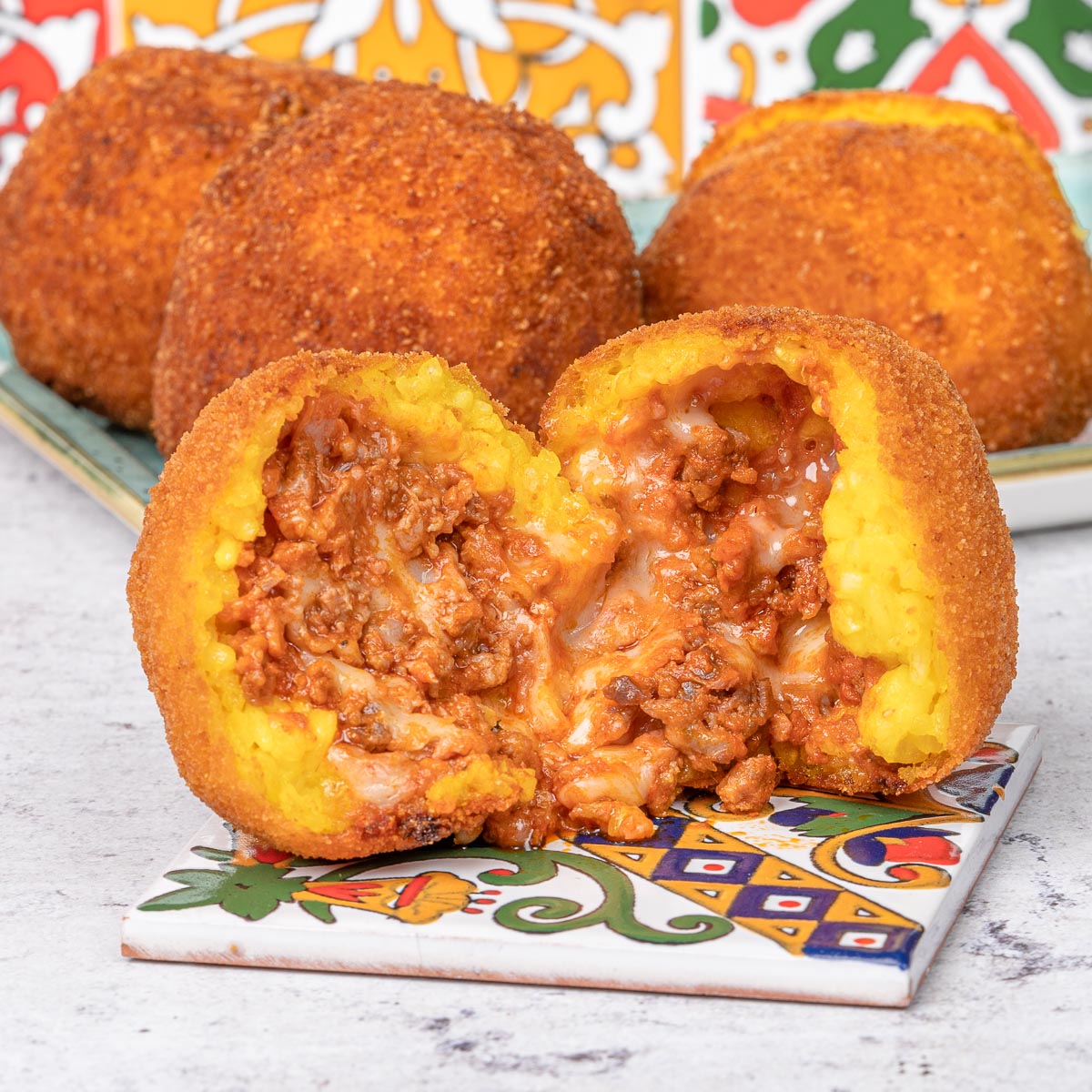 Arancini mit Ragù vom Schwarzen Nebrodi-Schwein