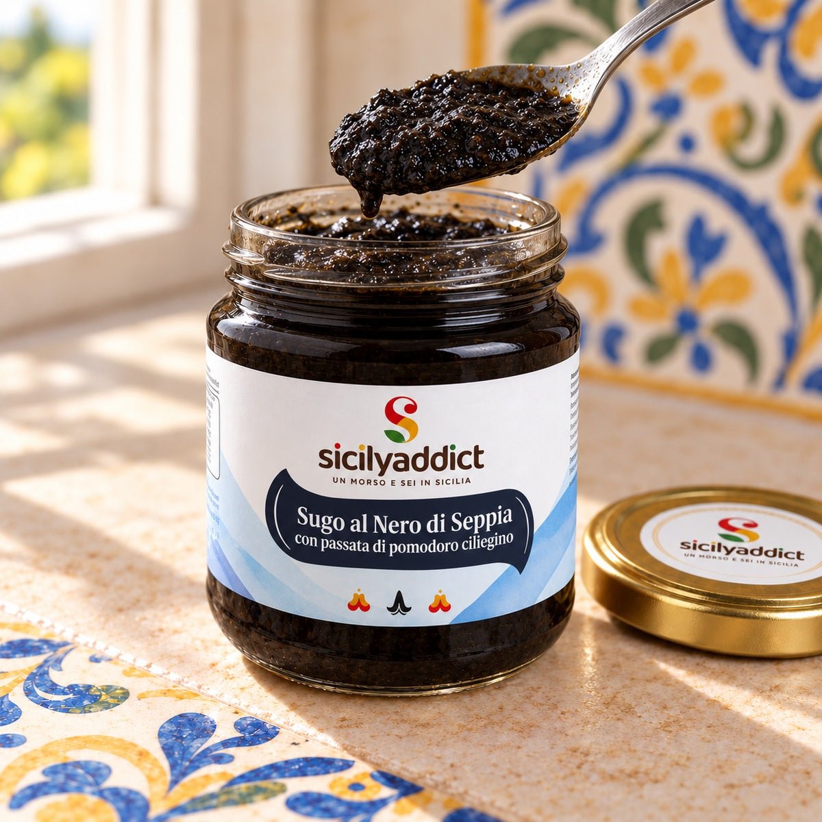 Sugo al nero di Seppia 190gr - SicilyAddict
