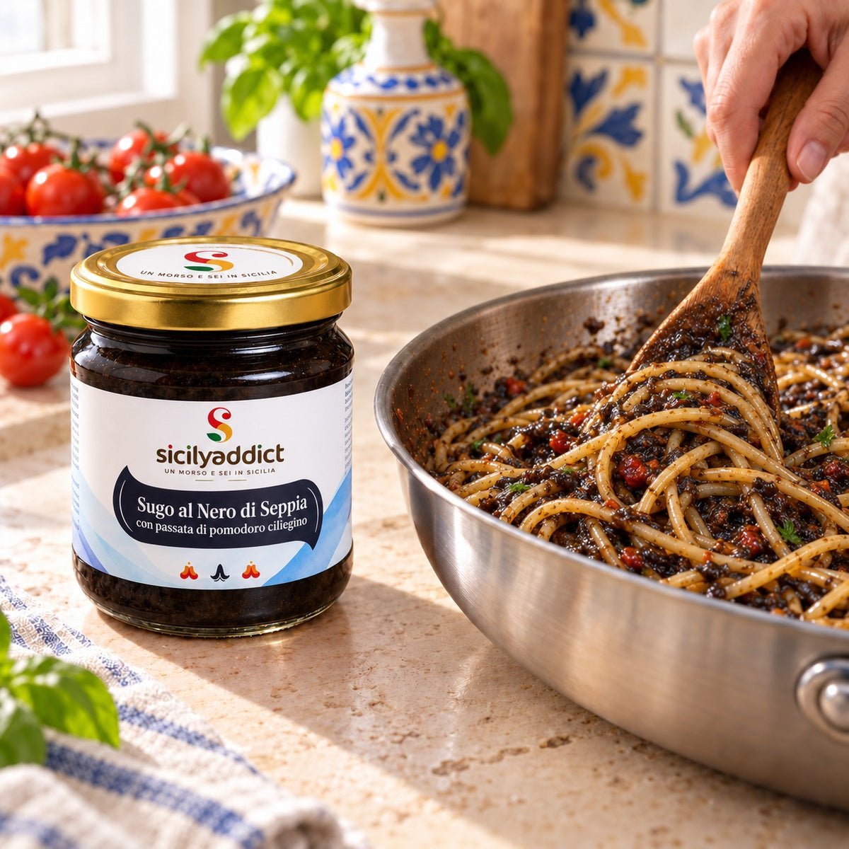 Sugo al nero di Seppia 190gr - SicilyAddict